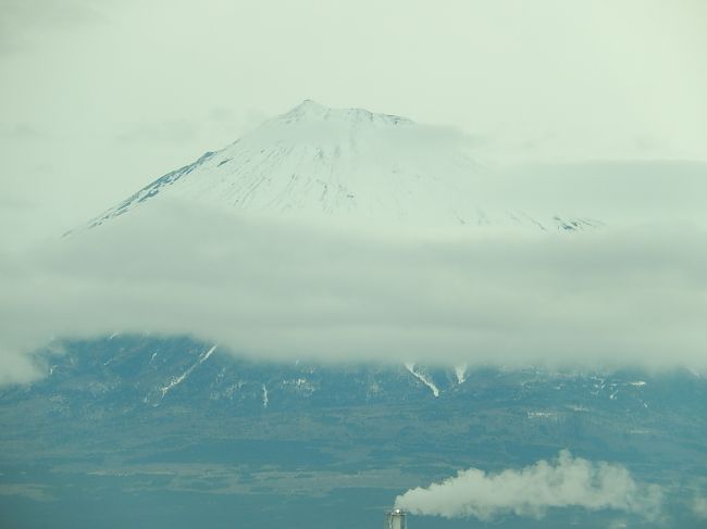 ３月９日、久しぶりに岐阜羽島へ出張があり、東京駅９時３３分発の新大阪行きの「ひかり５０７号」に乗車した。<br />生憎の曇り空で果たして富士山が見られるかどうかはあまり期待できなかったが、新富士付近を通る時に窓より微かに見られて良かった。<br /><br /><br /><br />＊写真は新富士付近から見られた富士山<br />