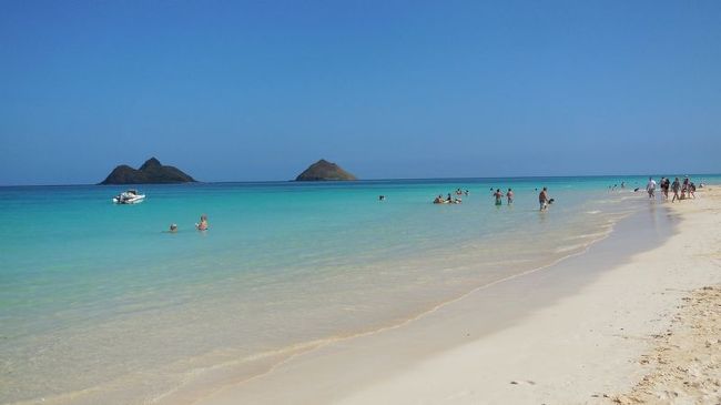 今回滞在３度目のラニカイビーチ♪お天気がいい日は、そうだラニカイに行こう！と意見が一致！<br />思い立ったら行くぞ〜♪何度でも行きたくなるラニカイビーチ♪<br />