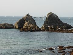 式年遷宮後の伊勢神宮の鳥居のゆくえ：夕日の二見ヶ浦と櫻井神社 in 福岡