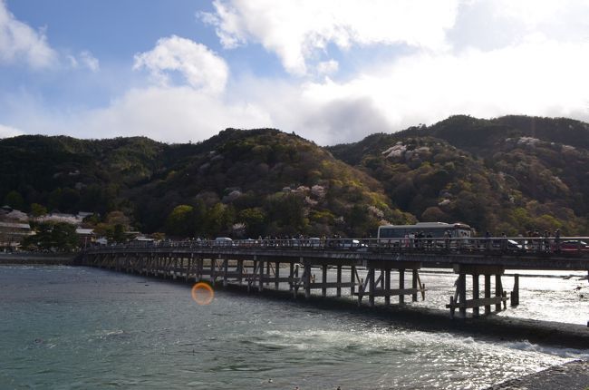 2014年桜、嵐山です。<br /><br />阪急嵐山駅から徒歩散歩です。