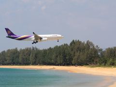 ビーチで飛行機撮影　in プーケット♪