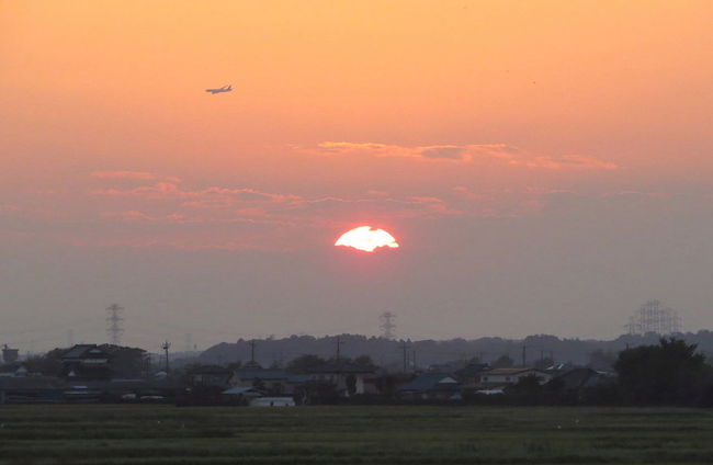 稲敷市の西の洲に、珍鳥大陸型チュウヒが出ているとの情報を戴き、見に行ってきました。<br /><br />表紙写真は、西の洲（にしのす）の夕陽。