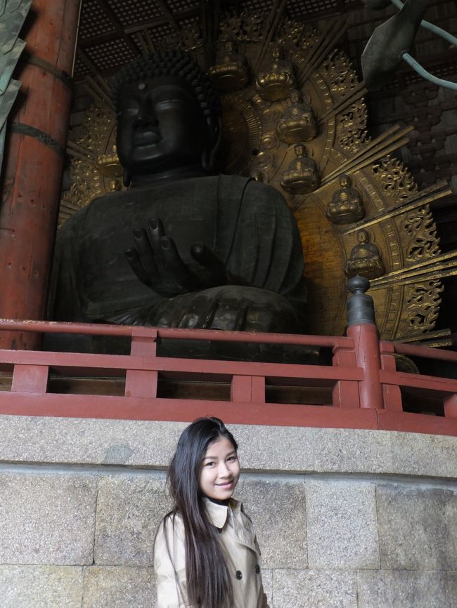 NACKさん、初・日本見聞遊食の旅　２　奈良の大仏様に感激し、鹿に遊ばれる。