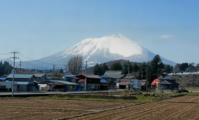 2015.4盛岡・二戸出張旅行3-花粉症と戦いながらIGRいわて銀河鉄道で二戸まで，二戸カシオペアメッセで昼食