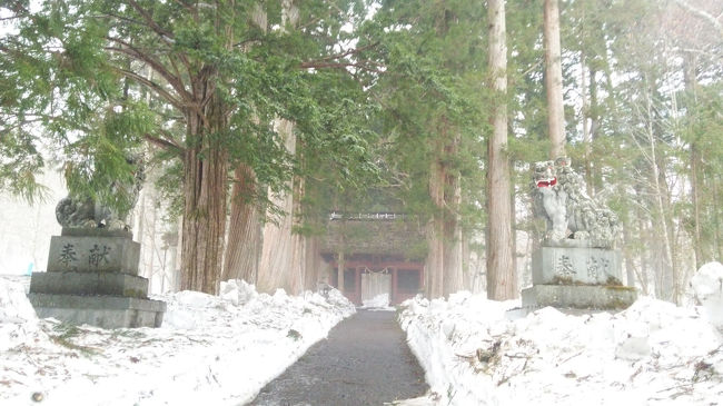 昨日戸隠神社の奧社へ参拝してきました。<br />戸隠の神社周辺は道路脇にまだ雪が残っていました。地元の人に聞いたところ、今年は雪が多かったためかなり雪が残っているみたいです。<br /><br />いざ、奧社へ参拝〜<br />すごい雪です！ 参道は雪かきされていますが、参道脇の雪は腰以上あります… さすが山です。夏に参拝したことがあっため、いつものお出掛け着+スニーカーで行きましたが甘かった… この時期は奧に進むほど参道に雪が残っていて、鳥居の2/3くらいが雪で埋まっています。そして、今回は雨も降って大変滑りやすくなっていました。参道の480m付近で急な坂+雪で行きは何とか行けるのですが、帰りはかなり滑りやすく危険です!!   <br />これだけの雪です、参道入り口付近にあった『雪崩注意!!』の意味もやっと理解しました。