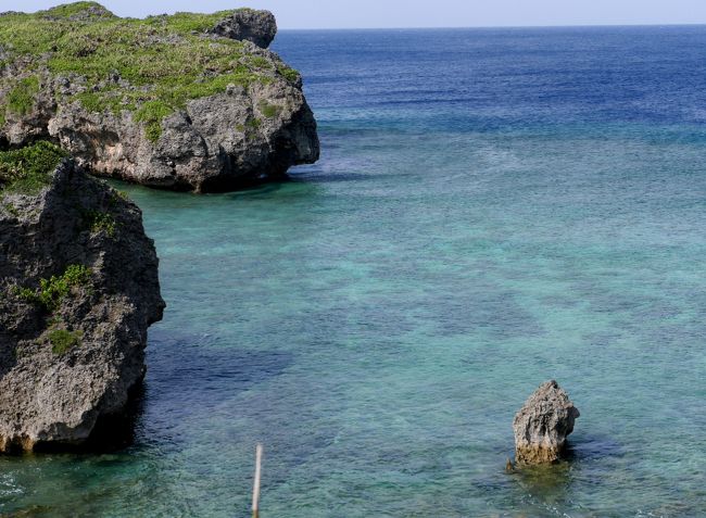 2015.3宮古島・沖縄旅行12-3度目の伊良部島，渡口の浜，下地島，中の島ビーチ，帯岩