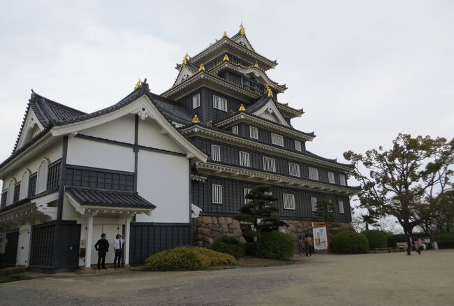 日本百名城の一つ、岡山城の紹介です。(財)日本城郭協会が2006年に定めた、日本の名城の百選です。番号は地域別の連番で、中国・四国地方は、63番から84番の間の連番です。岡山城は70番です。