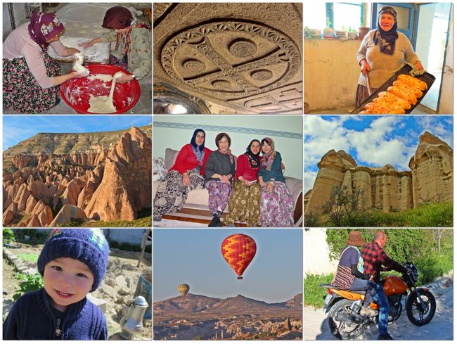 2015年のゴールデン・ウィークのトルコ旅。<br />この旅のきっかけとなったのは1年前の冬に母と訪れたヨルダン旅でした。<br />同じイスラム圏でもエジプトやモロッコとは異なる雰囲気をもつヨルダン。そのヨルダンで中東の文化に魅せられた私たちは、次に一緒に行くならばトルコかな♪と話していました。<br /><br />しかし世界情勢は刻一刻と変化し、2014年の年末には中東情勢は一気に悪化。<br />外務省の渡航情報でもトルコとシリアとの国境地帯は退避勧告や渡航延期勧告を示す赤やオレンジ色へと変わりました。そして翌年3月には、一大観光地であるイスタンブールすら黄色い地域へとなってしまいました。<br /><br />71歳になる母との女二人旅。<br />女性だけでトルコを旅して危険はないのだろうか、何かあった場合に言葉は大丈夫なのだろうか。<br />旅の前は、旅に出る私たちもその周りの家族にも不安なことが沢山ありました。<br /><br />でも、決めるのは私達。<br />旅の前も手配会社と連絡を密にとり、最悪、状況が悪化した場合には旅の途中での帰国便の取り直しも覚悟し、トルコへと旅立ちました。<br /><br />そして、現地入りして感じたのは、シリア国境地帯に近づかなければ大きな危険はないという事。<br />カッパドキアやイスタンブールでは通常通りの人々の生活が営まれていました。<br />戦闘地帯に隣接する国といっても、トルコは国土が広い国。全ての地域が危険という訳ではありません。<br />旅人が自分自身できちんと注意を払い、挑発行為や危ない行為をしなければ何の問題もなく旅をすることができました。<br /><br />トルコでの滞在はカッパドキア4日間にイスタンブール3日間。<br />カッパドキアで4日間って、そんなに何をするの？と云う印象がありますが、日本語のガイドブックの情報なんて本当のカッパドキアの情報の1/10にも満たない量。<br />カッパドキアには岩山を巡るトレイルやローマ道が何カ所もあり、そんな道をトレッキングしたり、小さな村の岩窟教会を歩きまわったりで、4日間なんてあっという間。<br />更に欲張りな私たちはカッパドキアの村のご家庭に泊めて頂き、トルコの伝統料理や手芸を教わったりとホームステイも愉しんできました。<br />そのホームステイ先で名づけて貰ったトルコ名が、ファティマとアイシャ。<br /><br />ファティマとアイシャが歩いたトルコ・アナトリアの旅行記です。<br /><br />☆★☆★☆★☆★旅程　2015/5/1〜2015/5/9☆★☆★☆★☆★<br />■5/1　成田22：30 -TK0053-<br />■5/2　イスタンブール 04:40 / 09:50 -TK2026- カイセリ11：10<br />　　　 ソーアンル谷、ソベッソス遺跡、三姉妹の岩、聖ヨハネ教会（チャウシン）<br />□5/3　ウフララ渓谷、デヴレント、パシャバー<br />□5/4  Ballooooon、マズの地下都市、時に忘れられた村ジェミル、ラブ・バレー、ウチヒサール、ギョレメパノラマ、野外博物館、薔薇の谷トレッキング<br />□5/5　ホームステイでお料理教室、ギョレメ・パノラマ・トレッキング<br />□5/6　カイセリ6:00 -TK2023- イスタンブール07:25  　イスタンブール観光<br />□5/7　イスタンブール観光<br />□5/8　イスタンブール観光<br />□5/9　イスタンブール 01:15 -TK0052- 成田18:30<br /><br />☆★☆★☆★☆★　ファティマとアイシャの旅　旅行記☆★☆★☆★☆★<br />【1】日本人の知らないカッパドキアへ☆ソーアンルの岩窟修道院：<br />http://4travel.jp/travelogue/11010564<br />【2】ウフララ渓谷は赤目溪谷だった！？：<br />http://4travel.jp/travelogue/11012680<br />【3】男の村マズにある真実の地下都市とバルーン・ライド：<br />http://4travel.jp/travelogue/11013325<br />【4】時に忘れられた村；ジェミルへ：<br />http://4travel.jp/travelogue/11015647<br />【5】Forgotten Cave Churches☆ローズ・バレーをトレッキング：<br />http://4travel.jp/travelogue/11017310<br />【6】女の修業！度胸でチャレンジ♪ホームステイでお料理教室：<br />http://4travel.jp/travelogue/11018186<br />【7】スター・ウォーズの世界へ☆ギョレメパノラマをハイキング：<br />http://4travel.jp/travelogue/11019510<br />【8】貌のない天使を探して<br />http://4travel.jp/travelogue/11024303<br />【9】スルタンの秘められた世界；狂気を孕む王宮へ<br />http://4travel.jp/travelogue/11028013<br />【10】点と線を楽しむイスタンブール街歩き<br />http://4travel.jp/travelogue/11039360<br />【11】メドゥーサの微笑み☆美味い話にウラは無い！<br />http://4travel.jp/travelogue/11050701