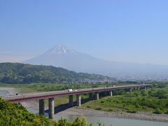 道の駅富士川楽座&東名高速富士川SAで富士山 2015.05.14