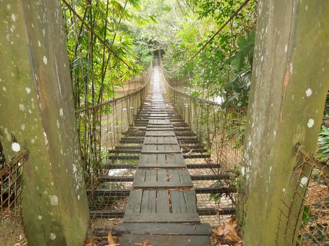 まずは、週一で日曜日に開かれる朝市に出かける。ロッジからすぐの所で開催されていて、ご近所への買い物気分。<br />大好きなお菓子の陳列に興奮し、雑多な物の中から（自分にとっての）掘り出し物を見つけた時の快感はたまらない。ああ、そう。私はここに来たかったんだ、と実感する。<br /><br />結局、いつもの癖でまた服を買おうか、と迷ったけれど、そこは今回はぐっと我慢。その代り、ばらまき用（？）小物と、勿論お菓子、それから、トレッキング用帽子などを購入した。<br /><br />続いて、午後は、バスでちょっと市のはずれの博物館と、モスクへ。その際廻ったヘリティジビレッジはテーマパークのようでちょっと面白かった。<br /><br />写真は、ヘリティッジビレッジに向かうときにあった橋。<br />