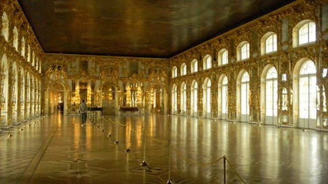 還暦夫婦の世界一周２サンクトペテルブルグのエカテリーナ宮殿ロシア語ツアー
