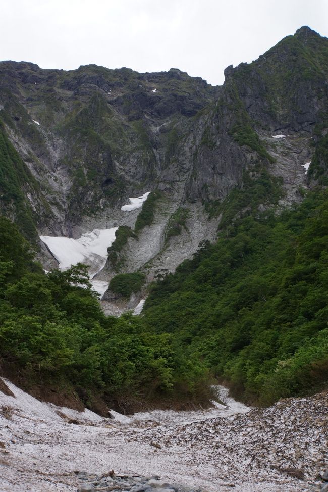 魔の山・谷川岳を西黒尾根から登ってきました。<br /><br />谷川岳は標高２０００ｍに満たないのに死者８００名以上、世界の山のワースト記録として<br />ギネスブックにも登録されています。<br />さらに、西黒尾根というルートは日本三大急登の１つとされ、健脚者向き。<br />おまけに谷川岳の山開きは７月５日なので、今はまだ夏山シーズン前。<br /><br />そんなところに、初級者の私が行ってもいいのだろうか？<br />でも西黒尾根に登ってみたいという欲望が抑えられず・・<br />会社の山おじさんに話したら一緒に行ってくれるというので挑戦することにしました。<br />６月第二週から１ヶ月近く、定期点検のためロープウェイが止まります。<br />ロープウェイが動いている最後の週にチャレンジです。