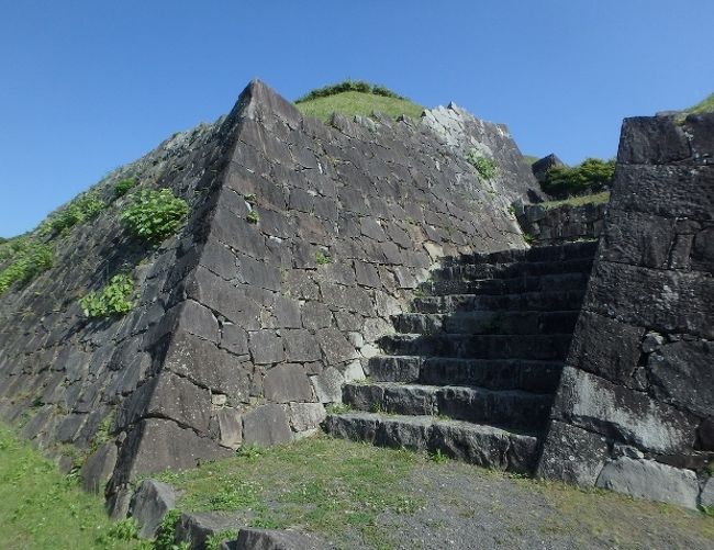 「お城」と聞けば、多くの方は、江戸時代の大名様の居城をイメージされることと思います。ですが実際のところ、城跡とされるのは、日本全国におおよそ二万五千存在するのだとか。その多くは、隣接する敵勢力との境界線近くに築かれた砦であり、要塞であったのではないでしょうか。<br /><br /> ここ葦北郡は、戦国時代期においては、海への出口として確保しておきたい、球磨地方の豪族・相良氏と、版図拡大のため北進をもくろむ薩摩・島津氏との間で、激しい争奪戦が繰り広げられた土地です。ここ佐敷城も、いくたびも支配者が移り変わった・・・・<br /><br /> と思っていたのですが。<br /><br /> 現在の佐敷城跡とされる場所は、戦国時代末期、加藤清正によって築かれたものであるとのこと。城として存続したのは、わずか30年足らずであったにもかかわらず、二度も戦いの舞台となったとのこと。<br /> まさしく、戦国時代における「要塞」。守る側、攻める側それぞれの武将となった気分で、いざ!登城。