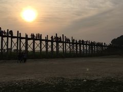 駆け足で巡るミャンマー（夕陽のウーベイン橋）1/5