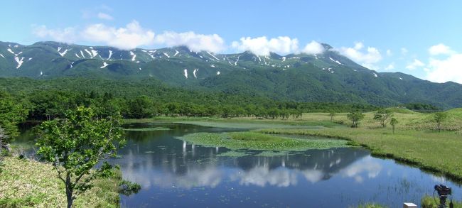 道東ドライブ旅行の5日目に、知床のオシンコシンの滝を見た後、ウトロに泊まり、翌日、知床観光しました。<br />ルートは、フレペの滝→観光船→知床五湖→知床峠→羅臼→網走です。<br />幸い天候に恵まれ、観光船からと、知床五湖から、雪の残る知床連山が見られ、感動しました。<br />なお、羅臼から網走までは、嶮しい知床峠を避けて、少し遠回りの根北峠（標津町と斜里町を結ぶ国道244号）ルートを走りました。峠とは言えないくらいの楽な道でした。<br />