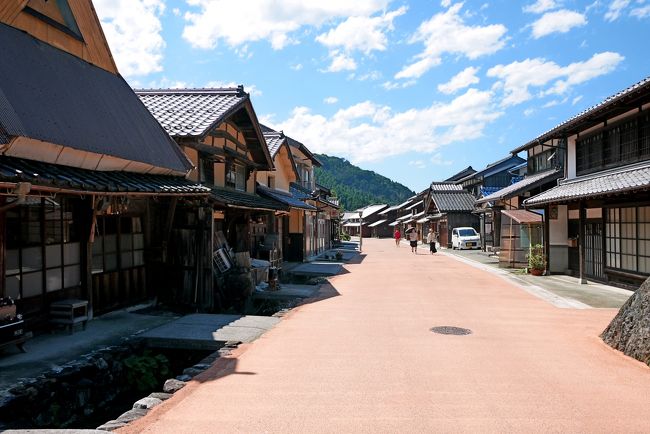 2015.7京都・名古屋・小浜出張旅行3-京都駅前でレンタカーを借り鯖街道を若狭へ，土砂崩れで通行止め，熊川宿