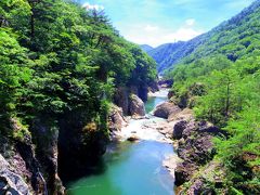 緑と水で涼む龍王峡