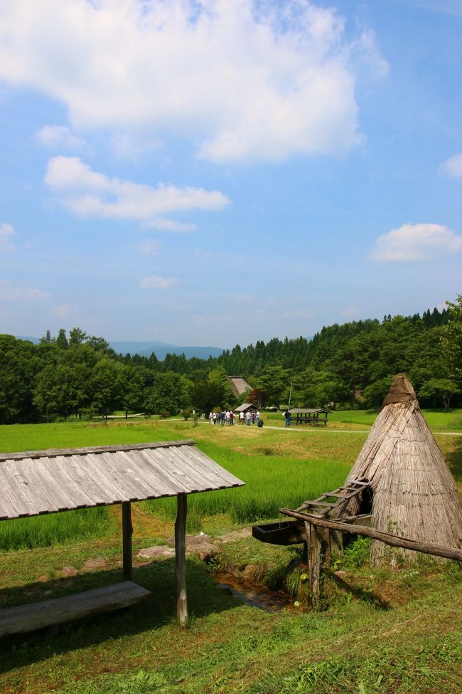 田舎の夏と不思議な伝承を求めてやってきた岩手県遠野。<br />初日は遠野駅から比較的近い場所を重点的にせめたが、2日目は遠いスポットにも行ってみました。<br /><br /><br />遠野の路線バスは数に限りがあり、本数がとても少ない。<br />でも、タクシーとかに比べればはるかに安上がり。<br /><br />遠野に着いてから知ったのですが路線バスは火・水・金はどこまで乗っても200円ポッキリ。<br />だったら遠くのスポットに行ってみようということで選択したのが<br /><br />「遠野ふるさと村」<br /><br />通常なら片道500円くらいですがこの日は火曜日で200円♪<br /><br />