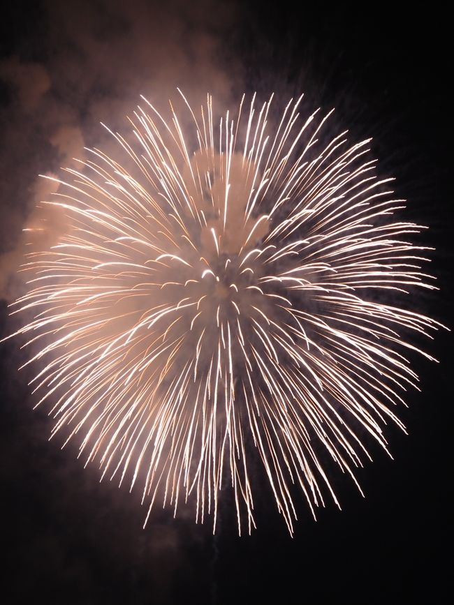長岡大花火大会 ・・・長岡まつりは、新潟県長岡市で開催される祭である。<br />花火大会は1879年9月14日と15日の2日間、千手町八幡様の祭りに花火350発を打ち上げられたのが始まりと言われている。その後、本格的な花火大会となったのは1906年からであり現在の「長岡まつり」という名称になったのは1951年のことである。<br />新潟県長岡市長生橋下流信濃川河川敷 <br />打ち上げ数　　20000発（2日間の合計）発 <br />主催　　長岡市、長岡まつり協議会 <br /><br />新潟県内の片貝まつり浅原神社秋季大祭奉納煙火（小千谷市片貝町）、ぎおん柏崎まつり海の花火大会（柏崎市）と併せて越後三大花火と言われる。県内では、その開催場所からそれぞれ「川の長岡」「山の片貝」「海の柏崎」と表現することが多い。日本三大花火大会の一つでもある。日本三大花火とは言えども長岡の花火は大曲・土浦と比べ「花火を競う」のではなく、長岡空襲や中越地震など自然災害といった慰霊・復興を表す為の花火大会である。<br /><br />スターマイン・大スターマイン<br />一般的なスターマインである。打ち上げられる玉の大きさ、数、時間などによりランク分けされている。<br />ベスビアス大スターマイン・ベスビアス超大型スターマイン<br />基本的には上記のスターマインと同じだがその規模が大きく上回っており、打ち上げには数分を要する。1960年にスタート。名前の由来はベスビアス火山。<br />ワイドスターマイン<br />5箇所から5色のスターマインを同時に打ち上げ、正面からは花火の壁のように見える。1996年にスタート。<br />ミラクルスターマイン<br />2箇所から斜めに打ち上げられたスターマインが空中で交差する。「BIG X」とも呼ばれる。1998年にスタート。<br />（フリー百科事典『ウィキペディア（Wikipedia）』より引用）<br /><br />長岡まつり　については・・<br />http://nagaokamatsuri.com/<br />