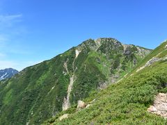 槍・穂高の大パノラマ　常念岳…２　（蝶槍から常念・前常念・三俣）