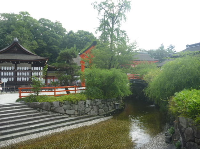 ２日目は、上賀茂神社と下鴨神社に行き、<br />夜は京の七夕を見に行きました。