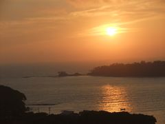 シナ海　海に沈む夕陽