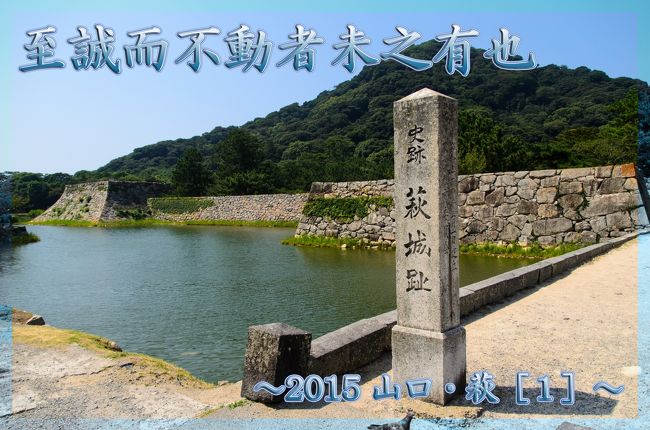 「やっぱ、今年も国内旅行～」と何気に決めたのが、今大河ドラマで話題の「萩」。<br />安直すぎる選択なんですけど、一度は行っておきたかったし<br />世界遺産にも登録されたってんで、「行っとこう！」と決めた次第。<br />それに「萩」だと、幕末を思い切り語れるんで・・・（笑）<br /><br />というわけで、今回は「萩」に行ってまいりました。<br />さすがに歴史の宝庫で、とても有意義に過ごせた３日間。<br /><br />今回のタイトルは「至誠にして動かざる者は未だこれ有らざるなり」。<br />ご存じ、吉田松陰先生の名言中の名言をいただきました。<br />「丁寧に誠(まこと)を尽くして説得すれば、動かない者はいない」<br /><br />しかし、彼の声は幕府には届かず、処刑されるわけですが<br />その想いはこの長州に残り、多くの志士たちを育んでいきます。<br />そんな萩の町をゆっくり見て回ることにします。<br /><br />いつもながらの、歴史語りですけど、お楽しみくださいませ。