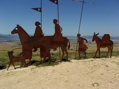 還暦一人旅（巡礼23日目）今日は灼熱のスペイン巡礼路を40キロ歩いたーアルト・デ・ペルドンの石ころ路下り