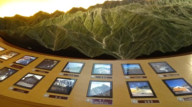 下巻は、再び室堂ターミナルに戻り、立山自然保護センターの見学後、ビル内と屋上の見学をし、立山高原バスの出発前まで時間をつぶしました。<br /><br />写真は、立山自然保護センターの展示物。