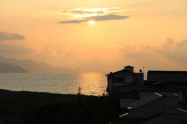 京丹後の夕陽とコウノトリに出会う旅