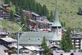 スイス旅行　前半は晴れ　後半は雨-9　ツェルマット-林間ハイキング