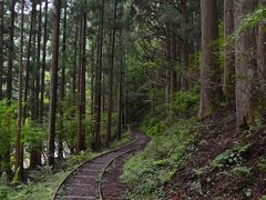 京都美山かやぶきの里・森の中の廃線(芦生研究林)