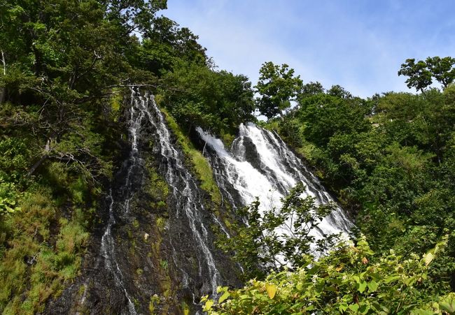 午後は知床八景のひとつで、流れが2つに分かれる美しい景観の「オシンコシンの滝」を訪れます。<br /><br />これで2日間の知床巡りを終え、知床斜里から釧網本線のローカル列車に乗り、車窓からオホーツク海と原野の景色を楽しみます。<br /><br />網走でなぜか監獄に入ってしまいますが無事出所し、今日の宿は北見です。<br /><br />