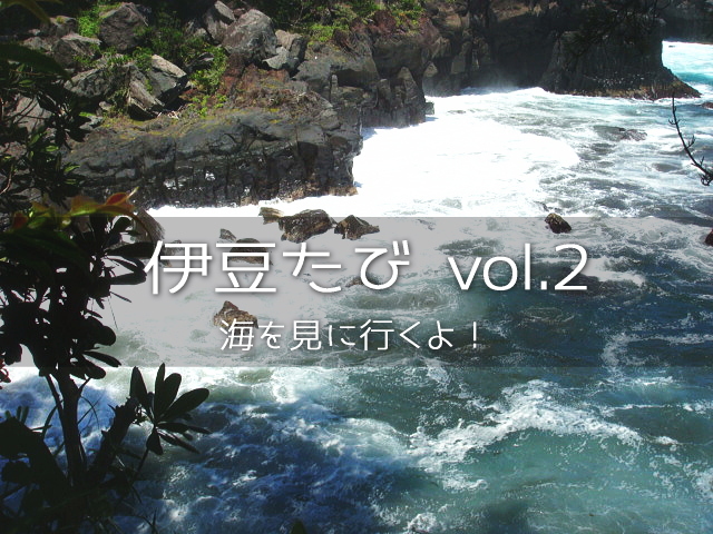 2泊3日の伊豆高原の旅。<br />観光メインというよりは、リフレッシュの旅。<br /><br />今回は第二弾。<br />伊豆の海と橋立の吊橋を見に行きます。<br /><br />▽使用機材：SONY Cyber-shot DSC-T20