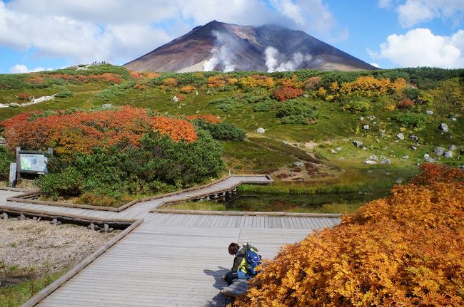 念願の北海道大雪山旭岳の紅葉を見てきました。<br />シルバーウィーク前で混雑もなく、天気も良く、紅葉も素晴らしく最高でした。<br /><br />1日目は札幌に宿泊し、2日目に旭岳に向かいましたが移動だけで3時間くらいでしたでしょうか。<br />北海道は広いなと痛感しましたが、余裕を持って向かうことをお勧めします。<br /><br />旭岳か黒岳か迷いましたが、私は旭岳にして良かったと思っています。<br />緑と紅葉の赤と黄が見たかったので♪<br />プラス青空もでて素晴らしい色彩でした。<br /><br />詳しくは<br />http://www.kumagayakan.net/info/now/travel150913.htmlからご覧ください。