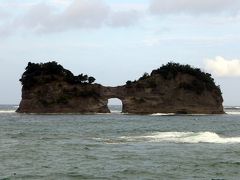 １１．お盆直前の南紀旅行　臨海　円月島　白良浜　千畳敷　スカイアドベンチャーの朝食