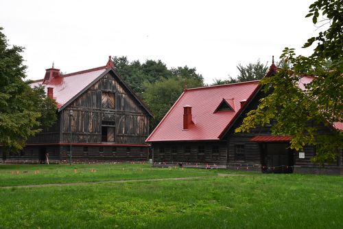 油絵・油彩画『北大農場モデル畜舎』 油絵・油彩画『北大農場モデル畜舎』 油絵・油彩画『北大農場モデル
