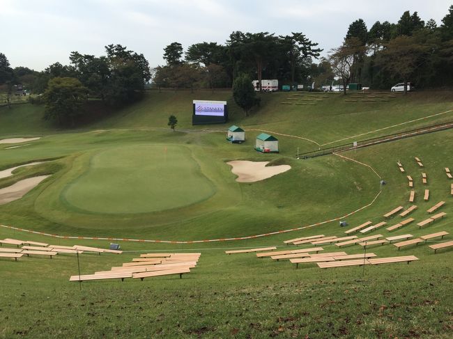 LPGAスタンレーレディス１人観戦、富士山も…