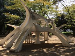 小山　「駅東公園」手近なところに蒸気機関車あった