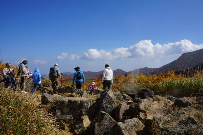 栗駒山へ登山をする場合は、一関から須川高原経由で登るのが最も一般的だと思います。ただ、注意点は紅葉シーズンとかだと須川高原の駐車場がすぐにいっぱいになること。ホテルに宿泊することにしても、特別な対応はしてくれないので、できるだけ早い時間に行くことをお勧めします。<br /><br />今回、私は一関で前泊して、朝イチで須川高原温泉に向かいましたが、駐車場は既にかなり埋まっていて、けっこうギリギリという感じでした。ただ、一方で、紅葉は中腹くらいから見ごろを迎えていて、できれば途中でもゆっくり見たかったのですが、後からの車には追い立てられるし、なかなかそうもいかない。それが少し悔しかったかなあと思います。<br /><br />栗駒山の方はお天気にも恵まれて、快適な登山。初心者コースと言われるように、ハイキングのような感じで楽しめました。そして、その後は温泉でまったり。昭和湖の辺りで引き返したので、時間的にはずいぶん余裕がありましたが、一人だし無理は禁物でしょう。山を甘く見てはいけません。