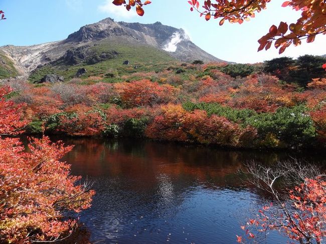 紅葉の那須　茶臼岳をトレッキング