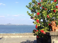 女一人、沖縄～与論島～奄美大島～鹿児島周遊の旅♪早速ビーチ！＆本部の親戚訪問