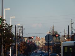 上福岡駅より富士山を眺める