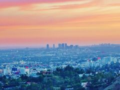 旅の最終日、LAの空は茜色、そしてＡＡで帰国　《 アメリカ大荒野 親子旅⑭ 》