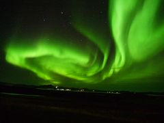 フィンランド航空・ビジネスクラス利用　夏のアイスランド絶景と温泉！１０日間　北部アイスランド観光とこんなのはじめて・・オーロラ大爆発編