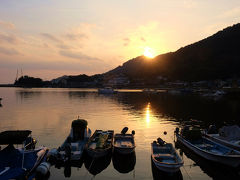 ツアーで行く　紅葉と古い街並みー１　鞆の浦夕景−上