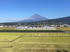 富士山、新幹線の車窓から、2015年11月