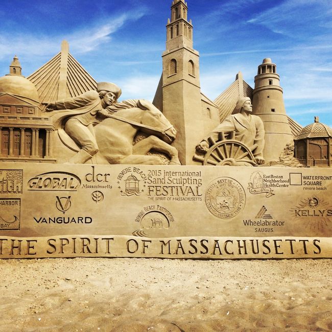 自宅から車で３０分くらいのところにあるビーチで開催されている砂の彫刻展に行ってきました。毎年７月下旬に開催されているようです。
