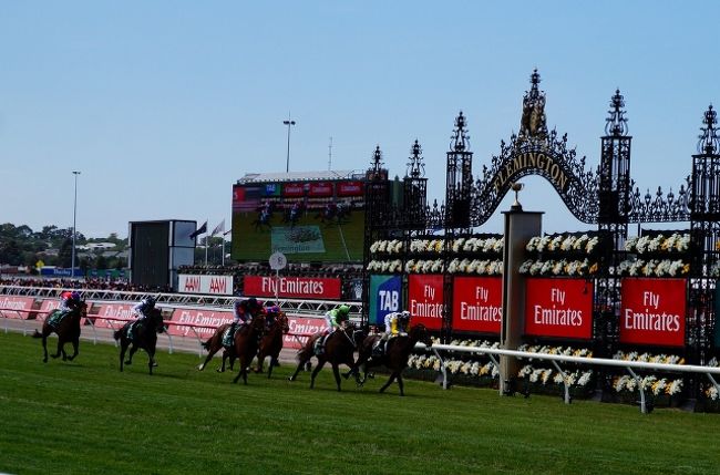 南半球最大の競馬レース・メルボルンカップを観戦してきました。メルボルンを訪れるのは12年ぶり、その時もメルボルンカップを観戦しており今回で２回目。前回は何も知らずに連れられてきて、これが海外の競馬かとすごく驚いたのを記憶しています。こちらに住むようになってからは、また別の驚きが。数日前からはどの馬に賭けたかの話題はどこでもでますし、メインレースが始まる時は仕事中でも何でも中断して皆でこのレースをテレビ観戦します。ビクトリア州では、レースの日は祝日となります。これがStop the Nationと呼ばれる理由です。日本では決して見れないオーストラリアの競馬文化を見てきました。