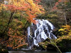 ◆晩秋の鮫川村・江竜田の滝の紅葉